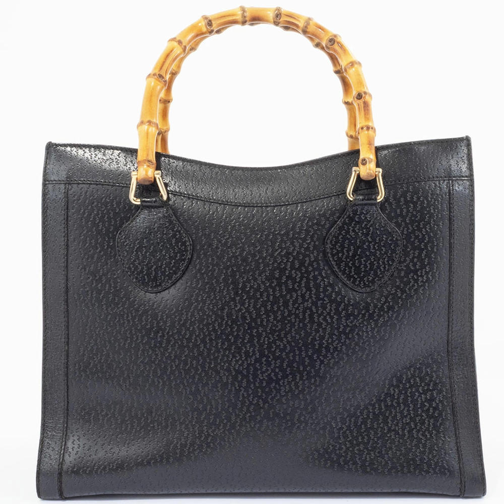 Gucci tote bag bamboo leather black fits